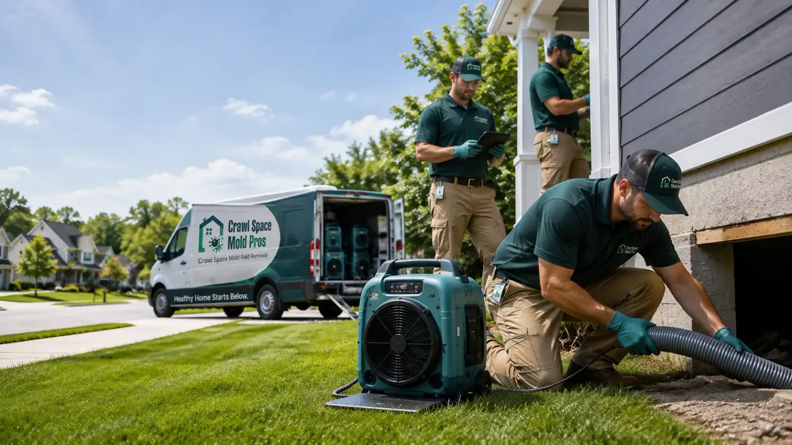 Crawl Space Mold Removal in Grady, AR